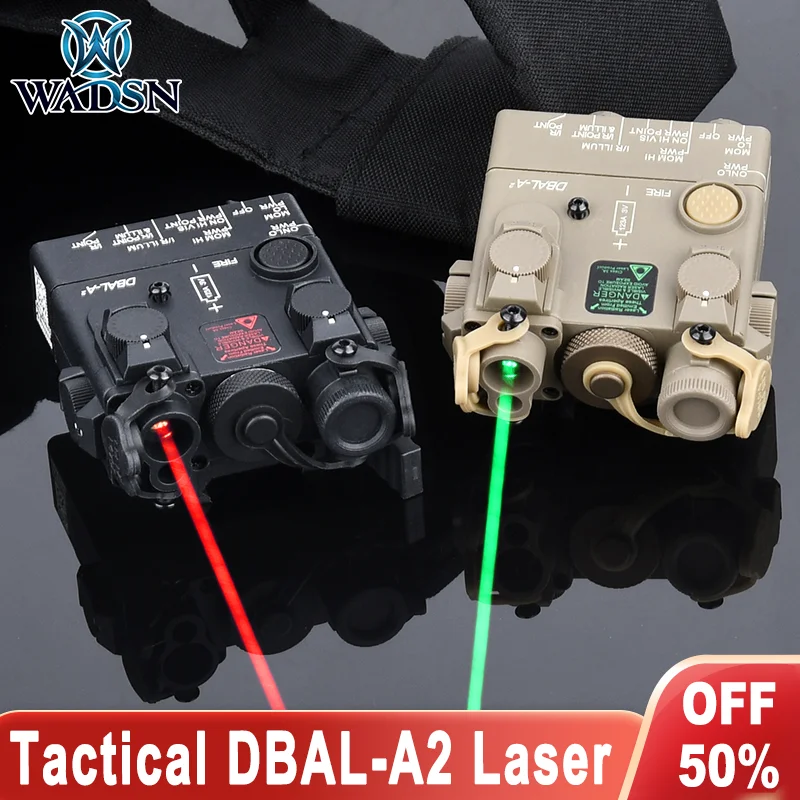 

WADSN Tactical Nylon DBAL-A2 Laser Model Red Green Dot Aiming Only Laser NO White Light Hunting Weapon Airsoft Scout Accessories