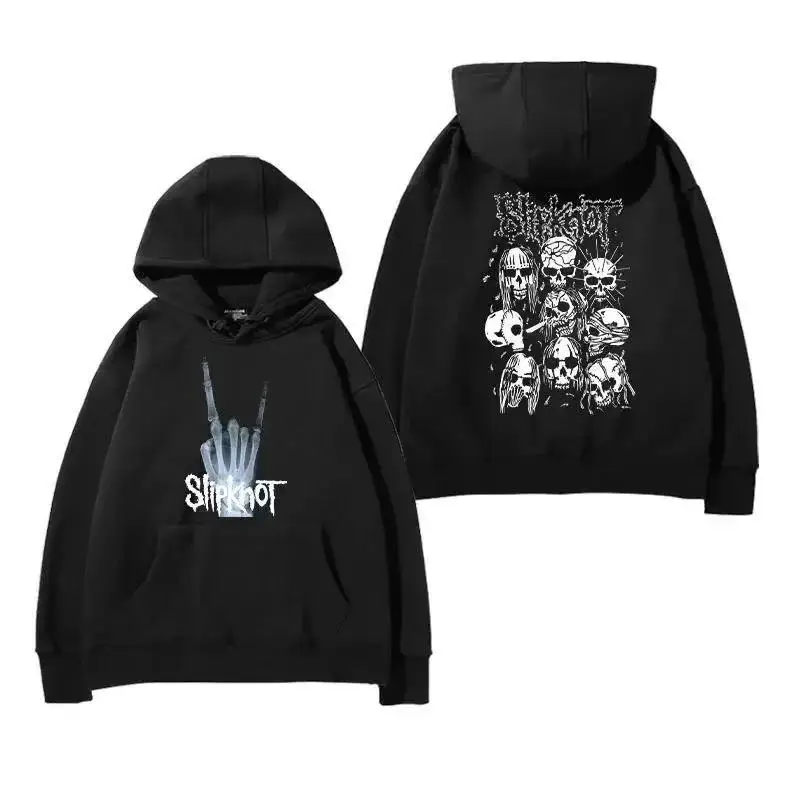 Slipknot Live Knot Band Hoodie Herren Heavy Metal Rock Surrou Sänger Grafikdruck Ausgefallenes Musikgeschenk Lässige Sweatshirts für Fans
