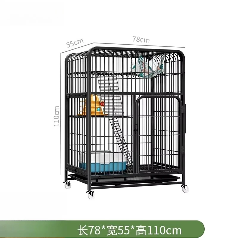Cat cage Large space Multi-layer indoor household cat villa Two-layer cat nest