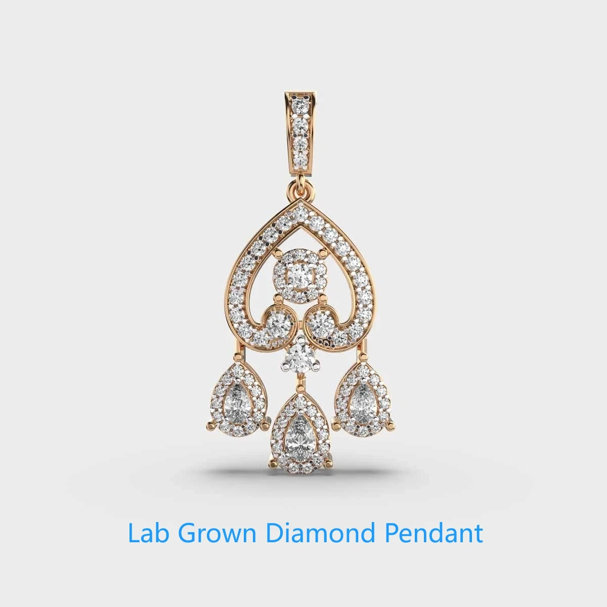 

Выращенная в лаборатории бриллиантовая груша и круглая форма, всего 0,8 карата DEF VS-VVS, подвеска из желтого золота 14 карат для женских ювелирных украшений