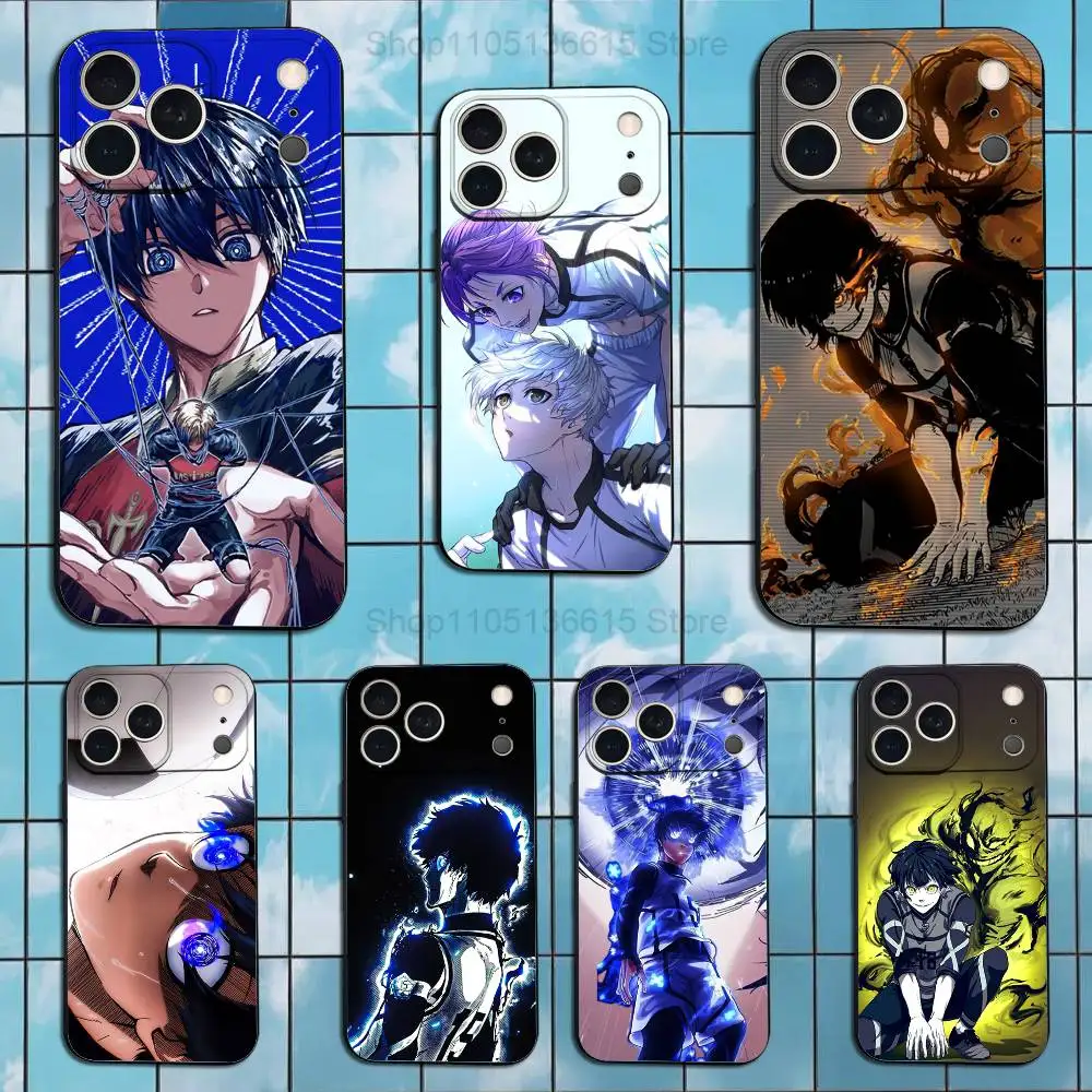 

Anime B-Blue L-Lock Cool Phone Case For iPhone 17,16,15,14,13,12,11 Plus,Pro Max,XS,X,XR,SE,Mini,8,7,Soft Silicone Black Cover