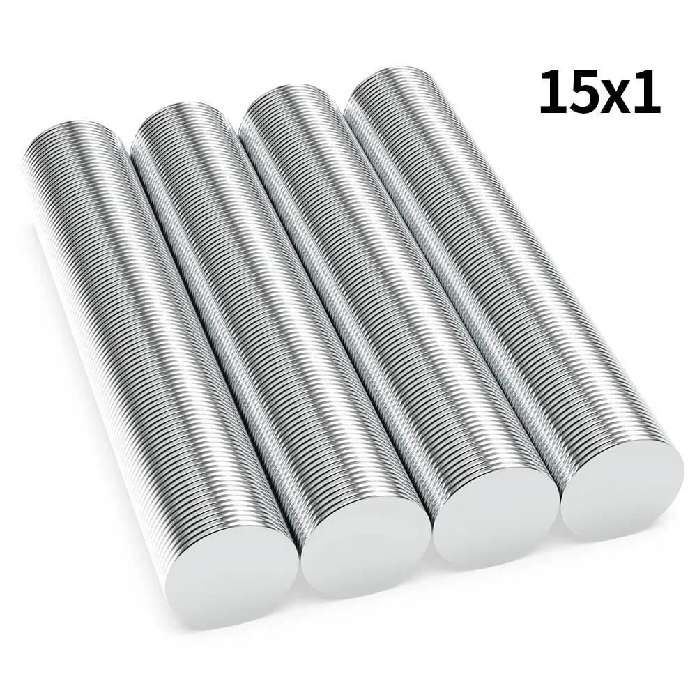 

15x1mmm N35 Super Strong Neodymium Magnet Round NdfeB Powerful Permanent Magnetic imanes Refrigerator Magnets 15*1