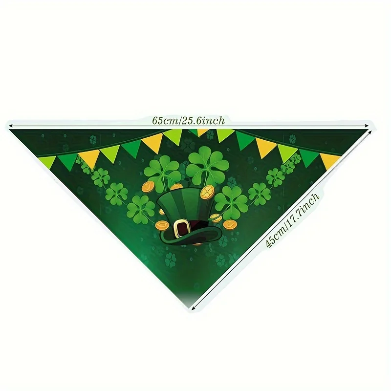 30 Stück St. Patrick's Day Hunde-Bandana-Schal-Zubehör, Frühling, Sommer, Urlaub, Hunde-Bandana, Haustier-Dreiecksschal, weiches Lätzchen für Haustiere und Katzen – Detail 2