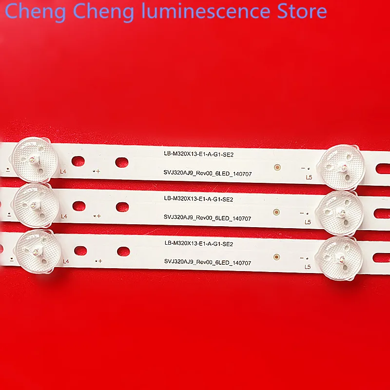 FOR Changhong LED 32B2080n SVJ320AJ9_ REV_ 6LED LB-M320X13-E1-A-G1-SE 56.2CM 6LEE 3V 100%NEW  LED backlight strip