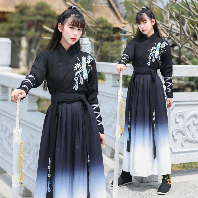 

Kimono Dress Men Women Hanfu Chinese Traditional Tang Suit Tops Skirt Japanese Samurai Cosplay Costume Yukata Robe Gown