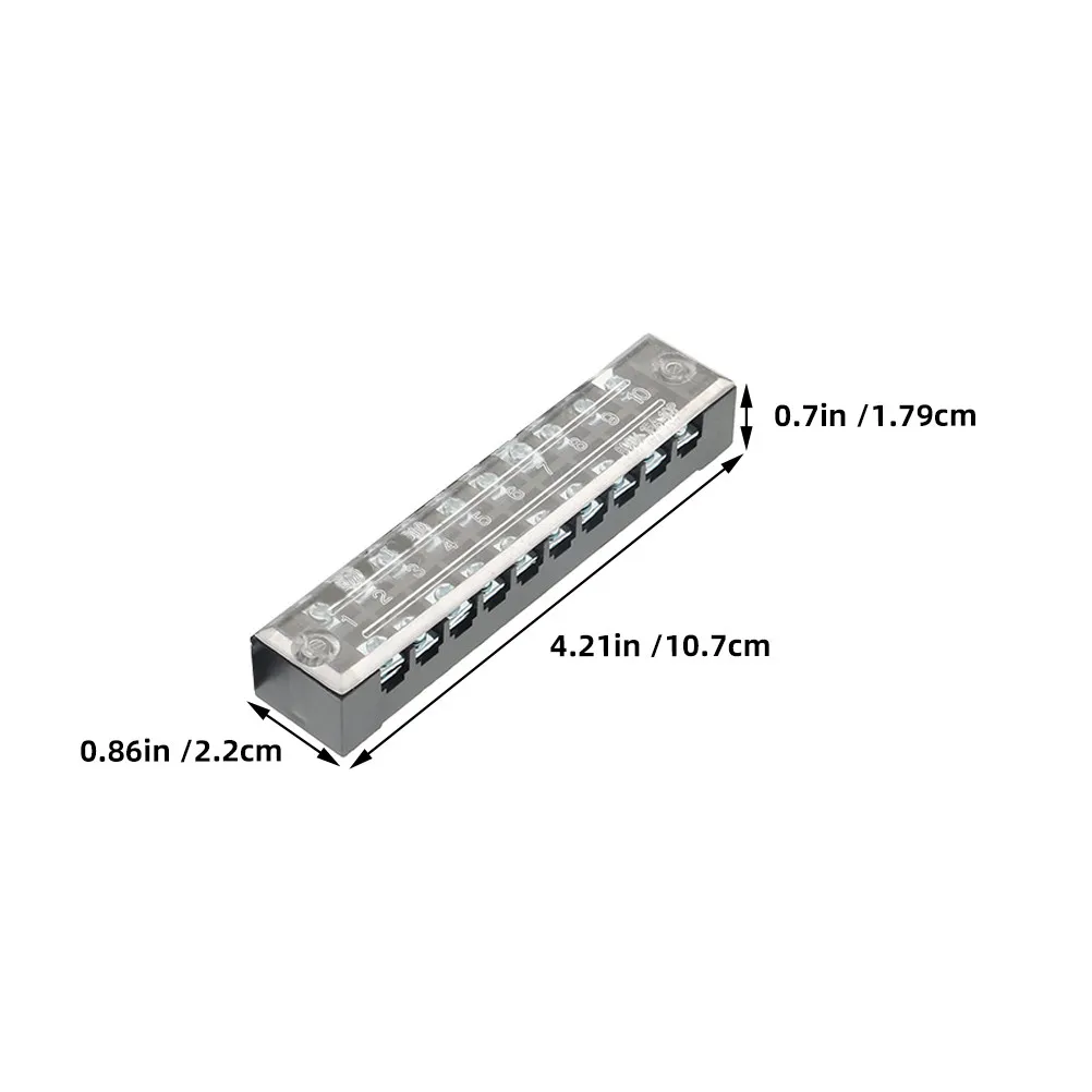 5Pcs Fixed Terminal Block -1510 Electrical Connection Strip Reliable Wiring Bridge Jumper Connector for Industrial Home Wiring - view 4