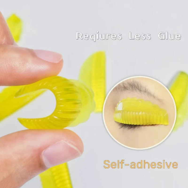 4Pairs Herbruikbare Siliconen Wimper Lifting Staven Lash Perm Pads zelfklevende 3D Curler Accessoires Wimper Lamineren Kit gereedschap