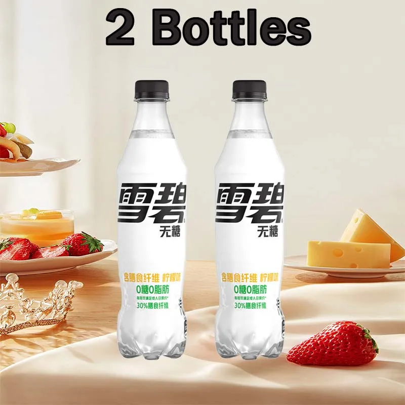 สไปรท์ น้ําอัดลม ไร้น้ําตาล ชนิดไฟเบอร์ รสมะนาว 17.65ออนซ์ (500มล.)*2 ขวด