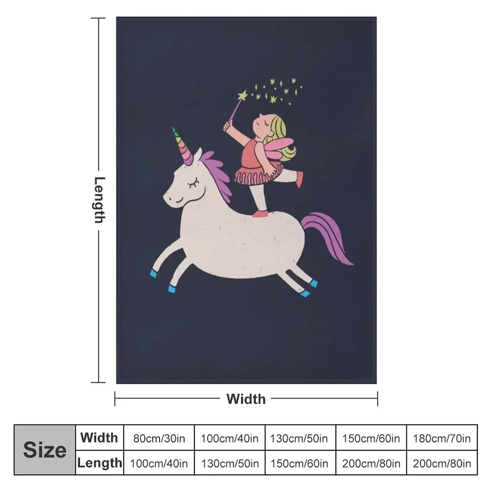 Unicorn fairy ballerina Throw Blanket For Sofa Thin funny gift Kid'S valentine gift ideas Blankets