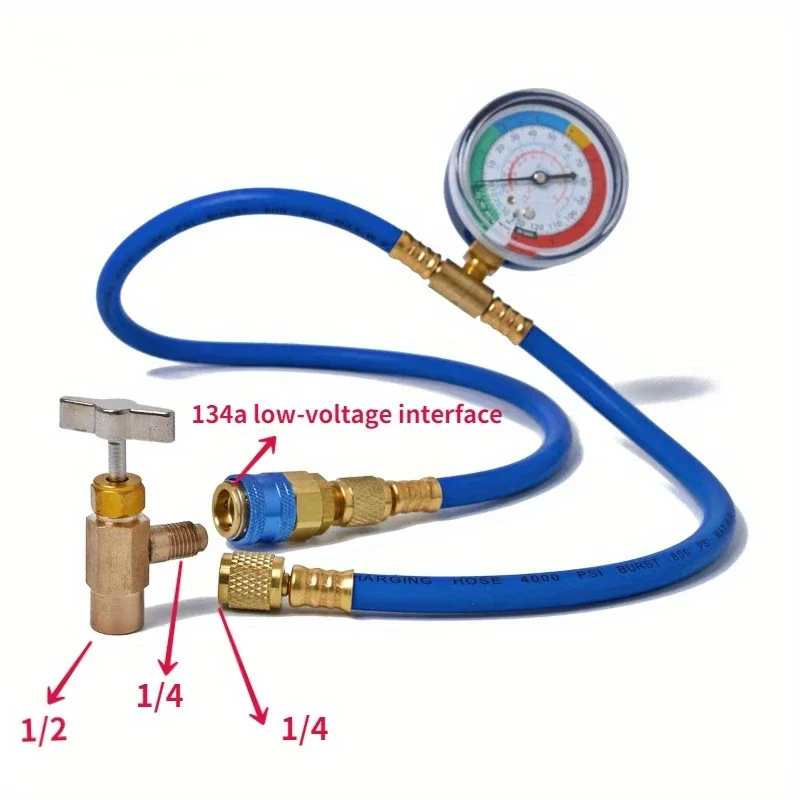 AC Refrigerant Recharge Gauge 5