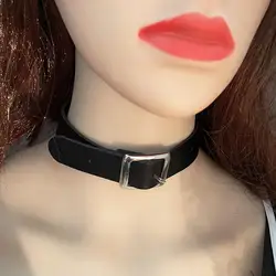 New Trendy PU Leather Rope Chokers Goth Fashion Design Collar Necklace For Women Jewelry Accessories