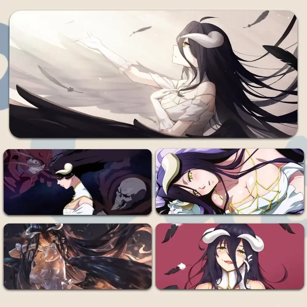 

Anime Albedo Overlord Girl Mousepad Large Gaming Mouse Pad LockEdge Thickened Computer Keyboard Table Desk Mat