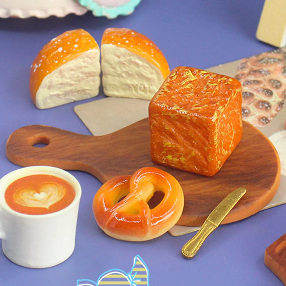 Tabla de cortar redonda de grano de madera, escena de cocina en miniatura, decoración artesanal para casa pequeña, accesorios para Micro foto, 10 Uds.