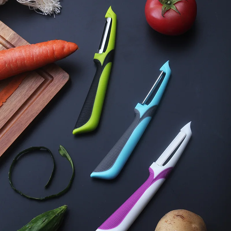 Stainless Steel Multi-functional And Fruit Peeler Paring Knife Anti-slip Handle Peeler Kitchen Vegetable Processing Tool