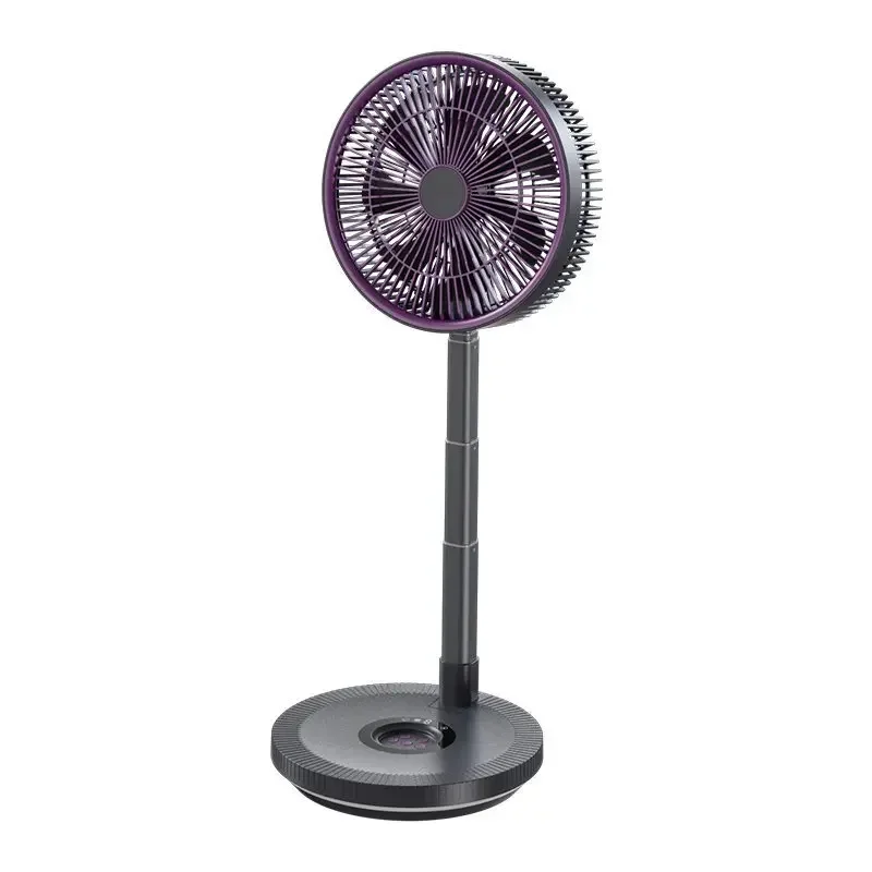 

Retractable folding electric fan wireless remote control floor fan charging DC frequency conversion household