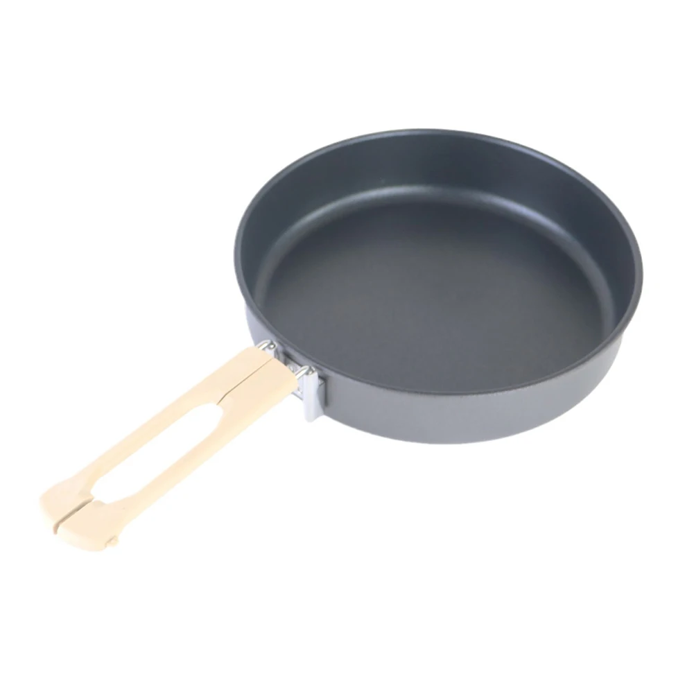 Camping Picnics About 170g Camping Cookware Foldable Outdoor Cookware Foldable Handle Anodized Aluminum Easy To Clean