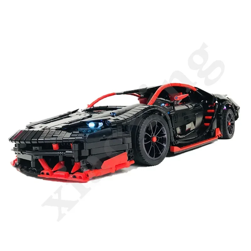 Electric RC Supercar Building Blocks para adultos, MOC-12560, carro esportivo, DIY, corrida, presente de Natal, aniversário