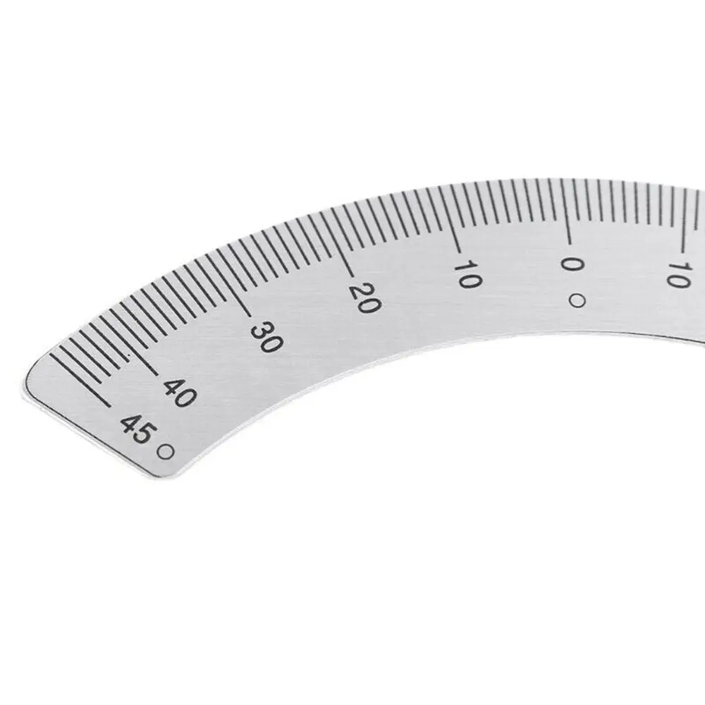 Metal 45-0-45° Protractor Milling Machine Part Woodworking Ruler Scale Ruler Measuring Tool Angle Plate Ruler Milling Machine