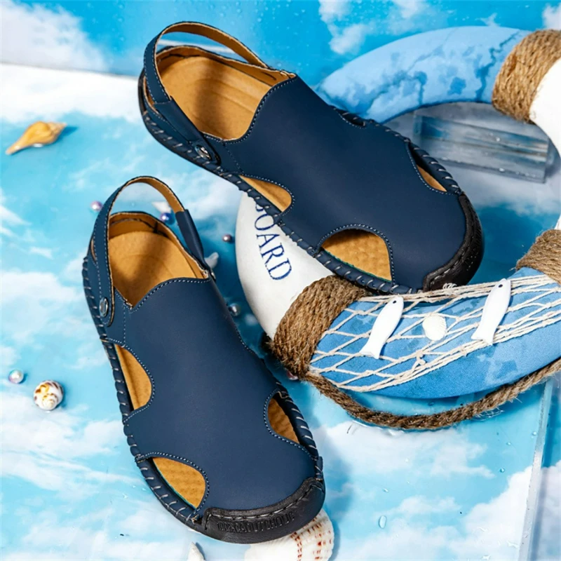 

Men's Simple Open Toe Casual Sandals, Men's Daily Summer Walking Sandals, Men's Non Slip Outdoor Wear Resistant Sandals