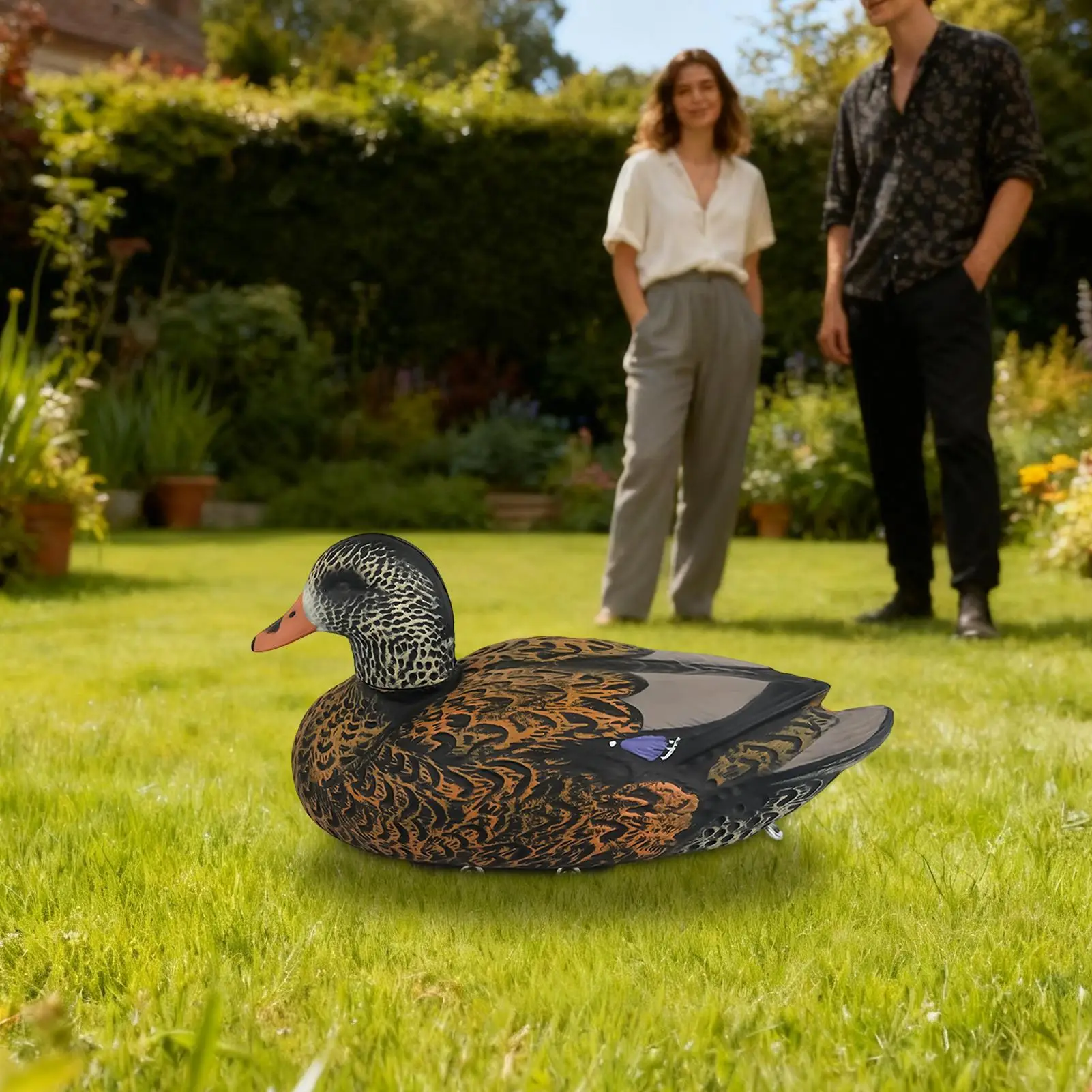 Duck Decoys Floating Duck Model Decoration Realistic Mallard Decoys For Garden Outdoor Camping Backyard Patio Pond Pool
