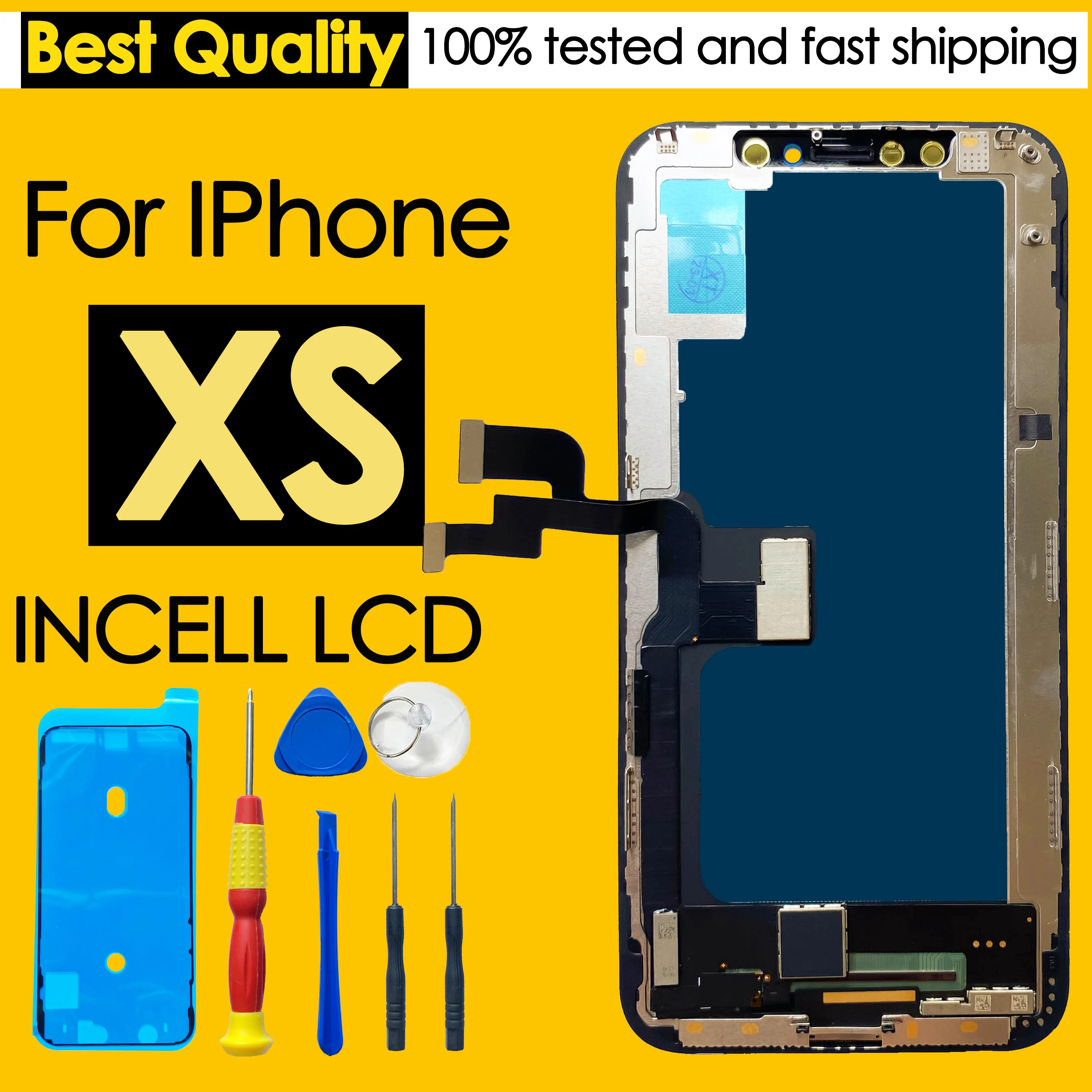 High quality AAA incell LCD For iPhone XS Display Touch Screen Replacement Digitizer Assembly Repair Parts Wholesale Kit