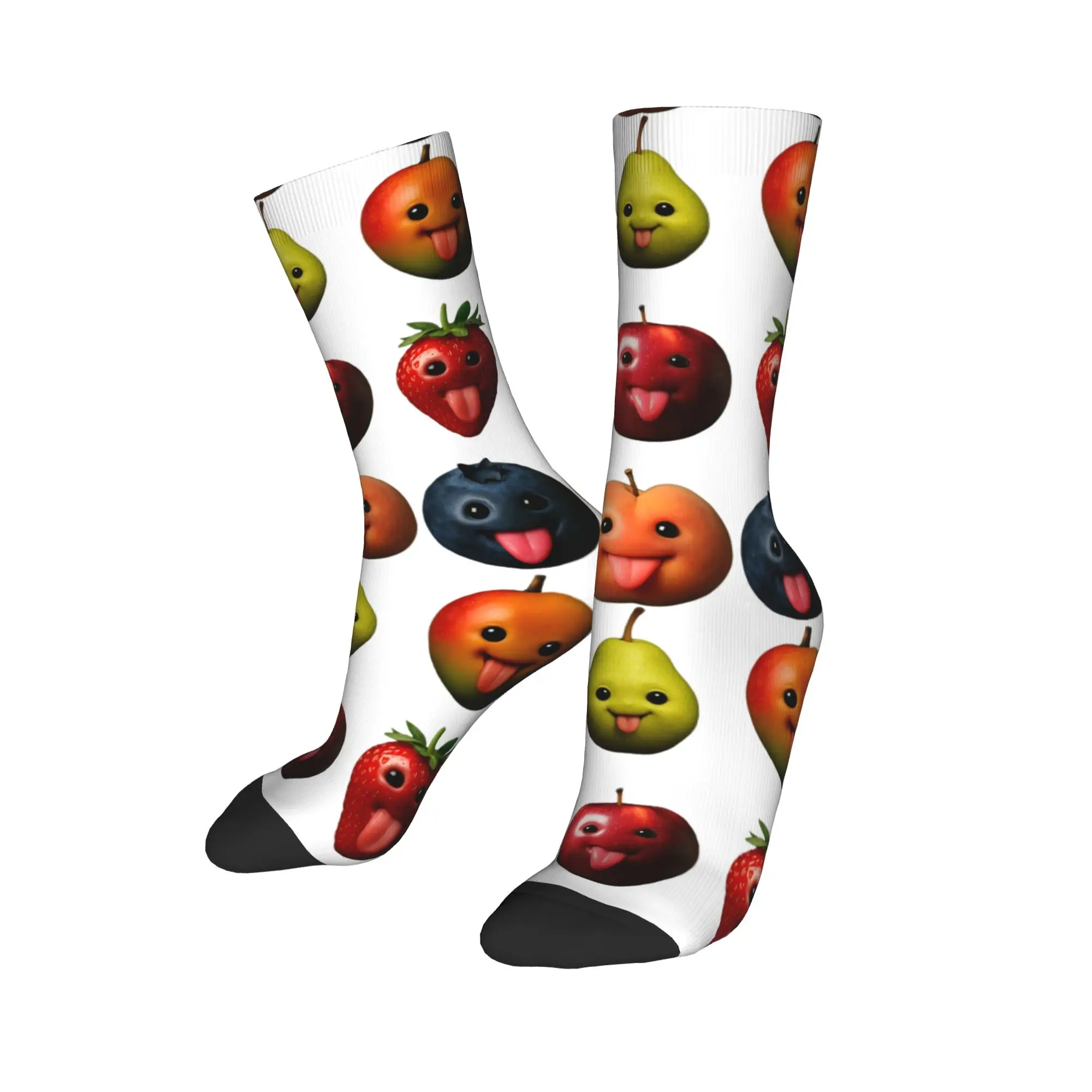 مضحك سخيف AI الفاكهة الجنرال Z ميمي BrainRot الفكاهة اللسان خارج الجوارب مكافحة العرق جوارب النساء الرجال الجوارب الناعمة الدافئة الربيع الجوارب