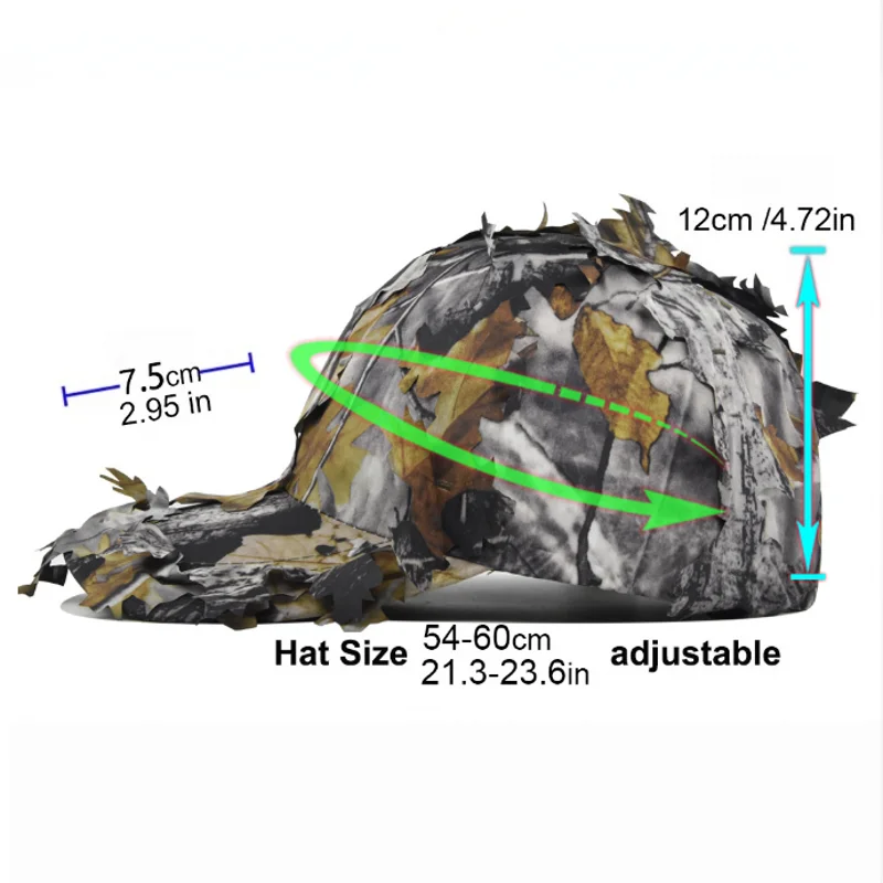 Imitation Leaf Baseball Hat Camouflage Military Training Hat Field Sunshade Baseball Hat