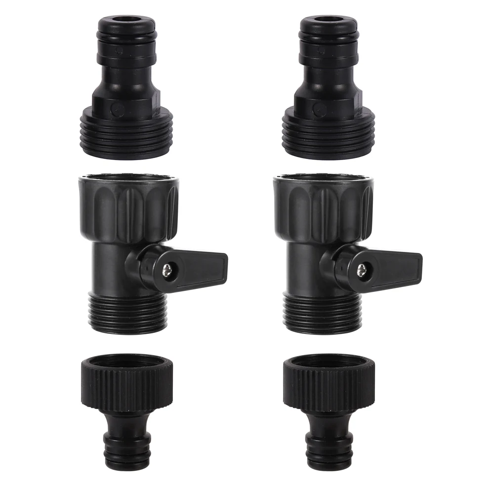 3/4 Inch Plastic Tap Water Valve Garden Lawn Irrigation Car Washing Water Gun Quick Connector G3/4