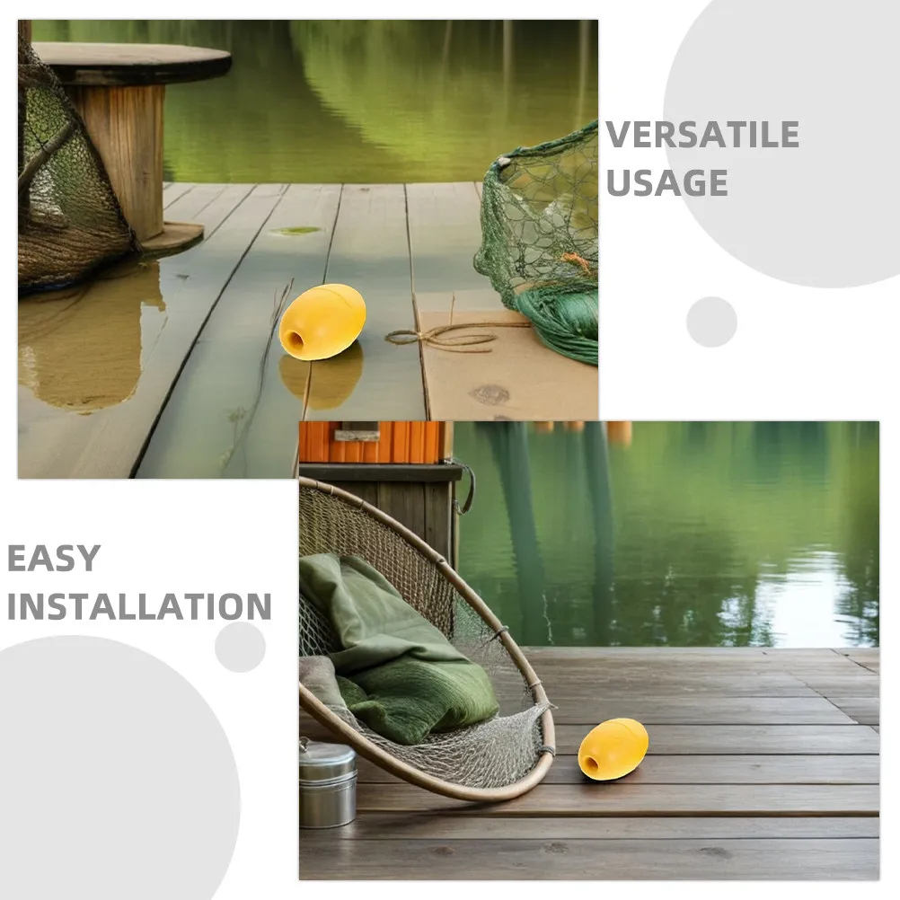 8Pcs Oval Water Floats for Kayak Anchor Buoy Boat Fishing Marker Mooring Buoy High Visibility PVC Marine Rope Floats view 5