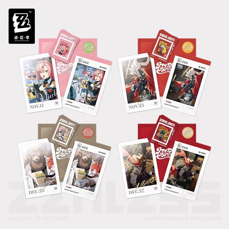 

[Pre-sale] Official Zenless Zone Zero Authentic Anime HB2U Series Game Merchandise Birthday Time Commemorative Set Part 2 Gift
