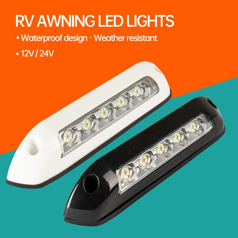 RV modernizacja oświetlenie zewnętrzne oświetlenie werandy oświetlenie markizy wyświetlacz szerokie światła zewnętrzne oświetlenie LED 12V24V uniwersalne akcesoria RV