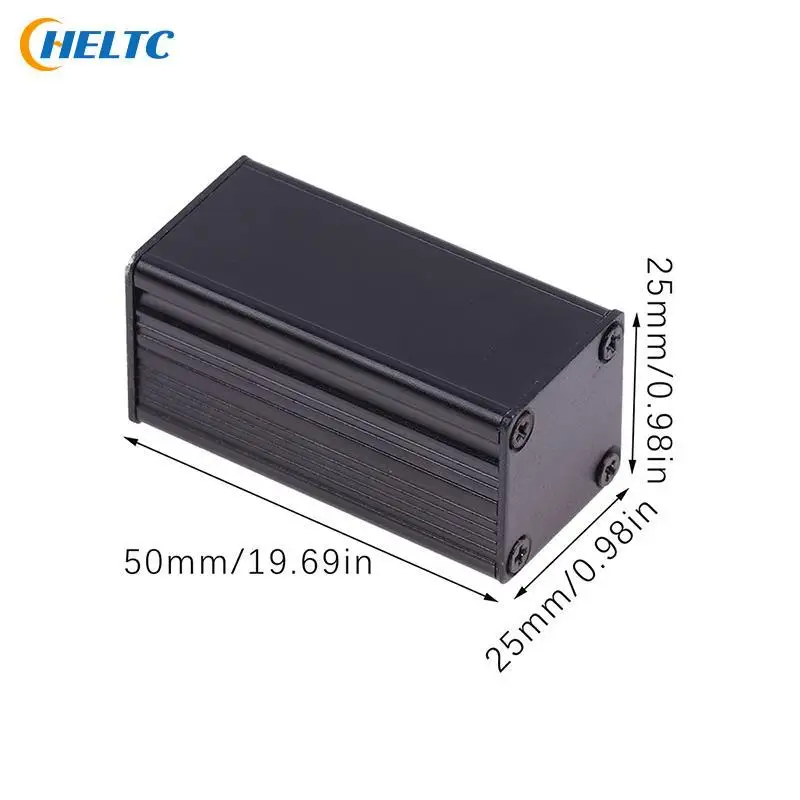 1PCS Black Aluminum Enclosure Case DIY Extruded Electronic Project Box 50x25x25mm For Power Supply Units