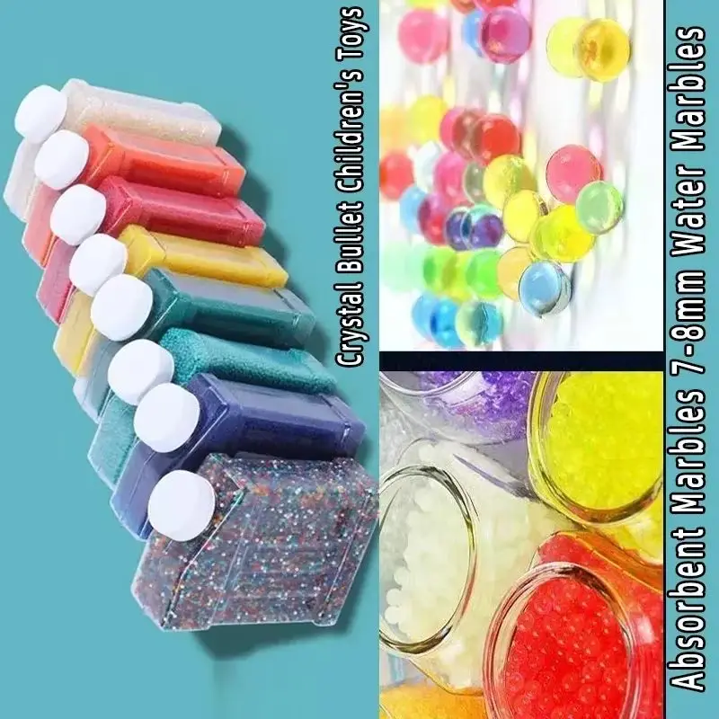 50000PCS Fun Crystal Clay Water Bomb Toys Shooting Playing Water Sport Game Absorbent Toys Crystal Bullet