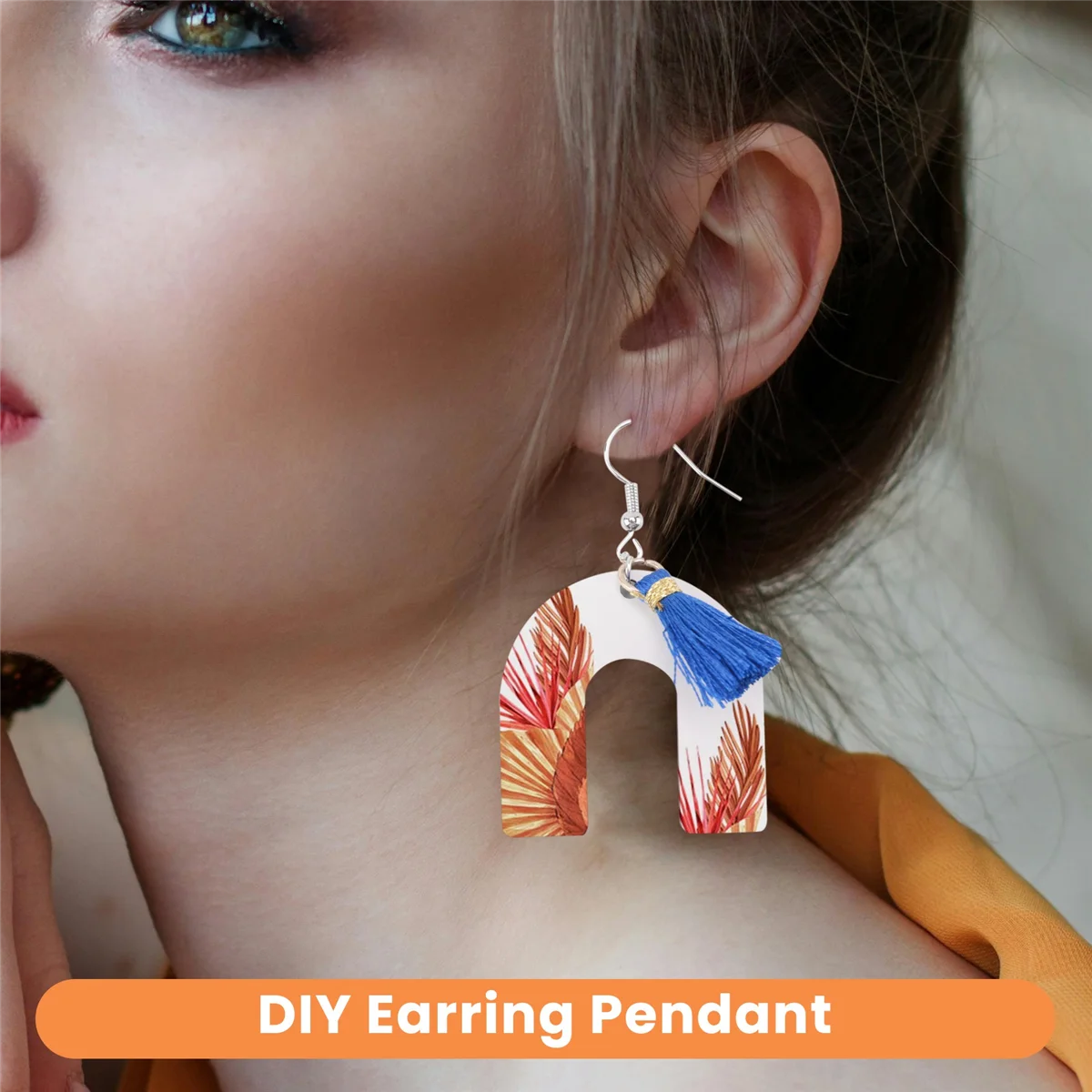 ABQR 300Pcs 승화 빈 제품, 60Pcs 승화 귀걸이 빈, 귀걸이 후크, 디자인 귀걸이 만들기 용품