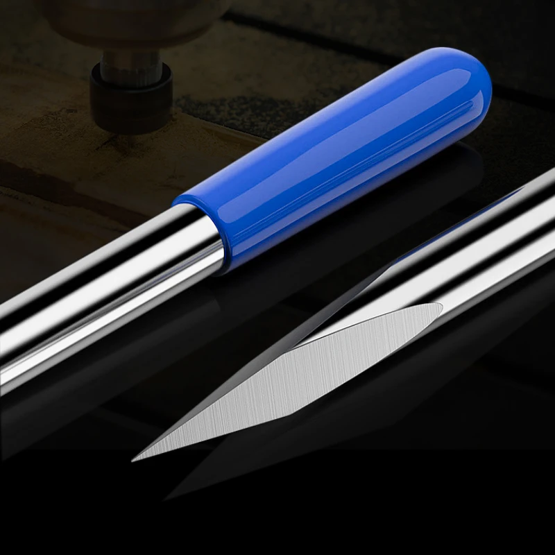 10pcs 3.175mm Shank 3 Edge PCB Engraving Bit Set 20/30/40/45/60/90 Degrees Tip 0.1 0.2 0.3mm Pyramid CNC Router Bit 3D Milling