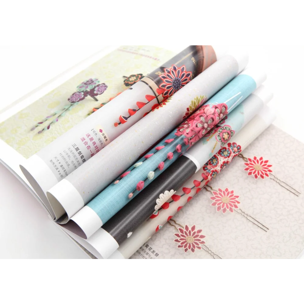 Buku Seni Bunga Kain: Panduan Teori Warna Terbaik untuk Kanzashi & Rangkaian Bunga Kerajinan, Pencocokan Warna, Skema Warna