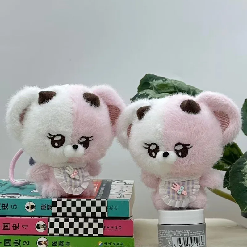 12pcs/24pcs 12cm Cute Angel Devil Animals Plush Keychains Toys Bunny  Puppy Stuffed Dolls Bag Charms Gifts