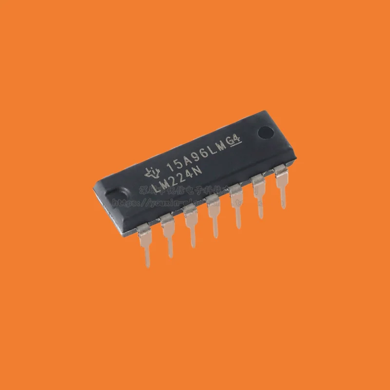 10pcs/Original genuine direct insertion LM224N PDIP-14 four-way standard operational amplifier IC chip