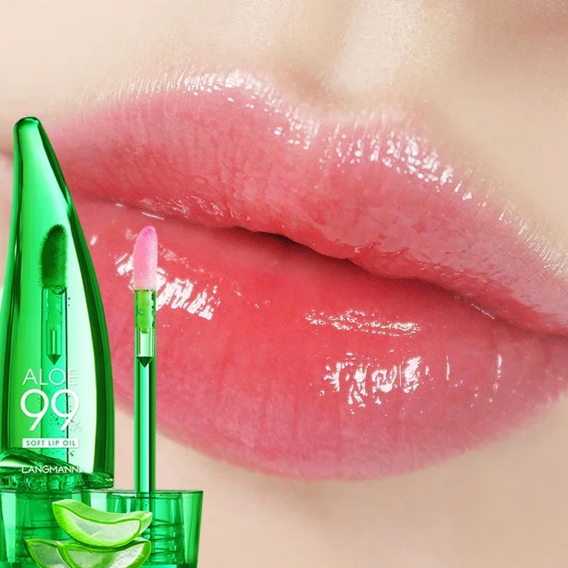 Kleur Veranderende Aloë Lippenstift Hydraterende Lip Warme Kleur Lip Glazuur Lange Termijn Waterdicht Zweetbestendig Kleur Veranderende Lip Olie 2024