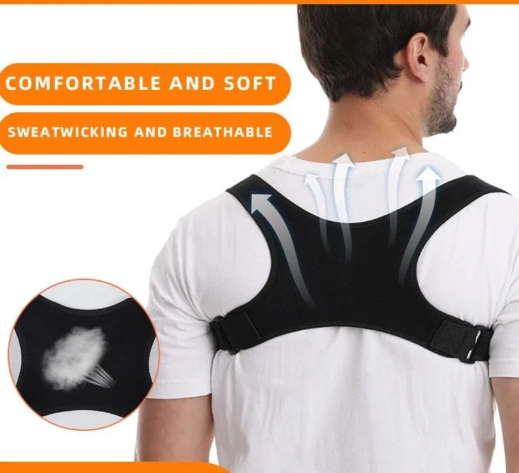 Lightweight Posture Support Belt for Better Alignment - Back Support for Sitting & Standing Upright Posture Aid
