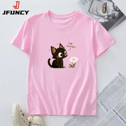 T-shirt da donna in cotone moda Kawaii Harajuku magliette grafiche magliette da donna a maniche corte estive maglietta da donna abbigliamento