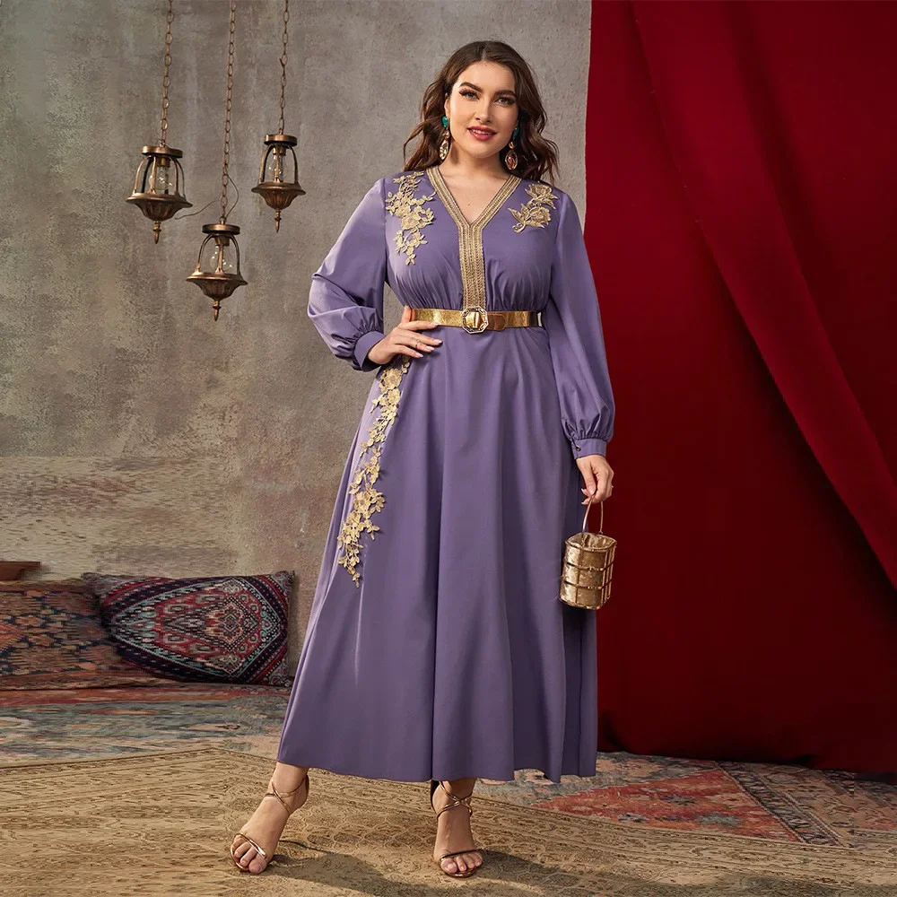 Femmes grande taille Robe Maxi soirée musulman turquie Abaya caftan dubaï Abaya Caftan Marocien Femme Robe Islam vêtements Robe