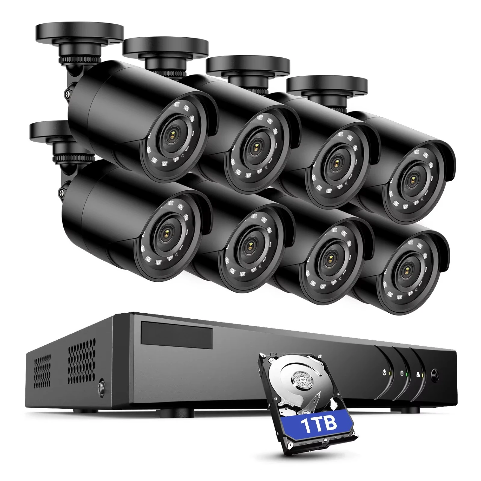 

ANNKE Hot Selling in 8 System 1080P Security Kit Home CCTV System with 2TB Hard Drive
