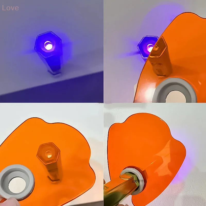 Nail Beauty Salon Devices Acrylic Light Blocking Baffle For Straight Shaped Nail UV Lamp Protective Goggles Anti Blue Light