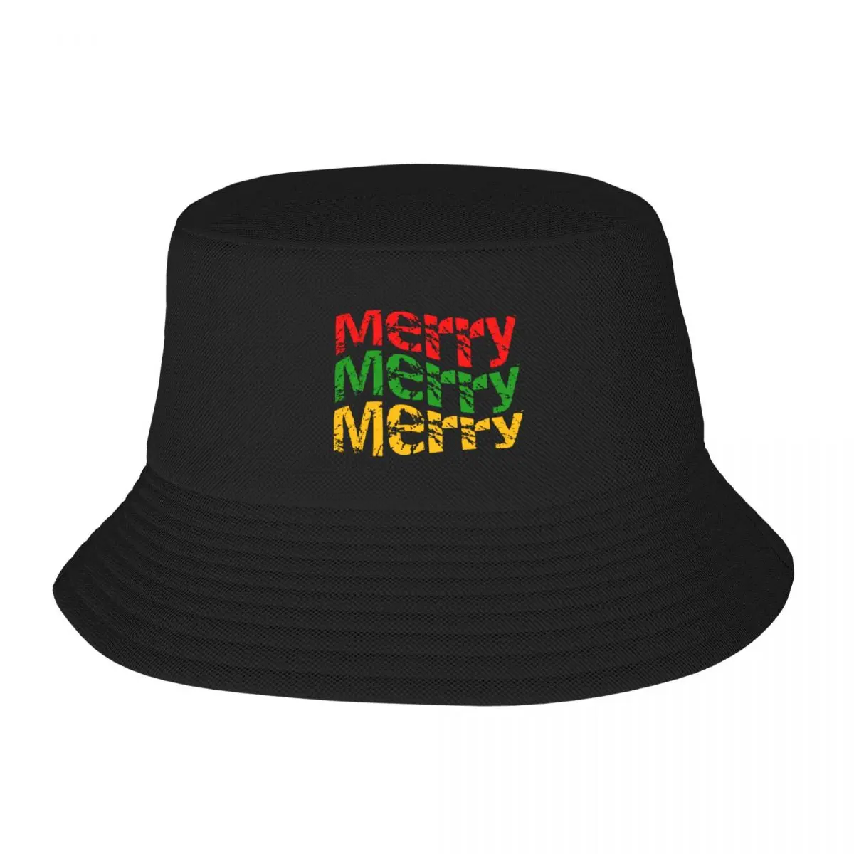 

Merry Design for Christmas Bucket Hat Trucker Cap hiking hat Military Cap Man Bobble Hat Men Cap Women's