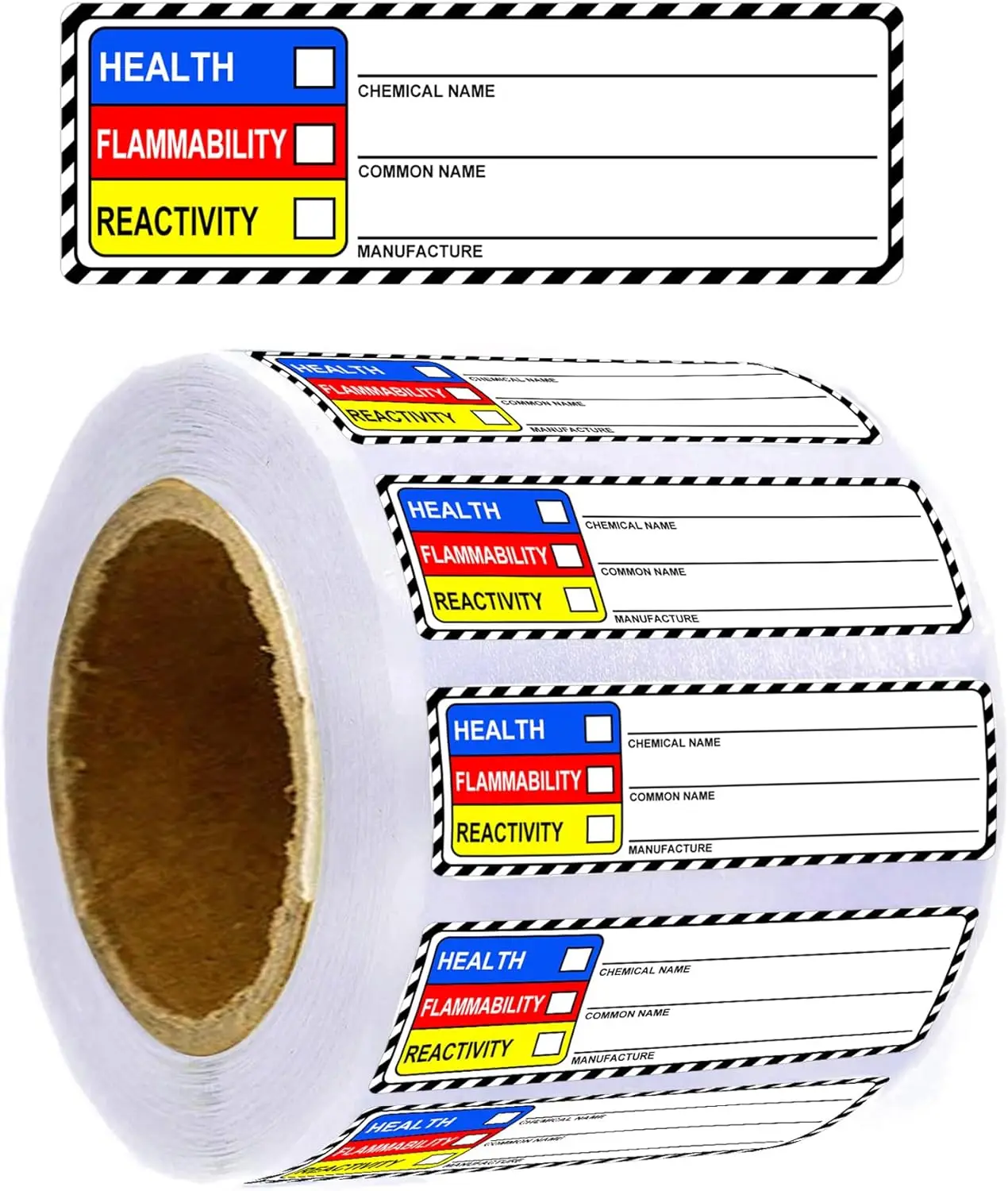 

SDS наклейки/MSDS наклейки для химических данных безопасности 1*3 дюйма химическая идентификация маркировка HIMG NFPA наклейка 500 шт.