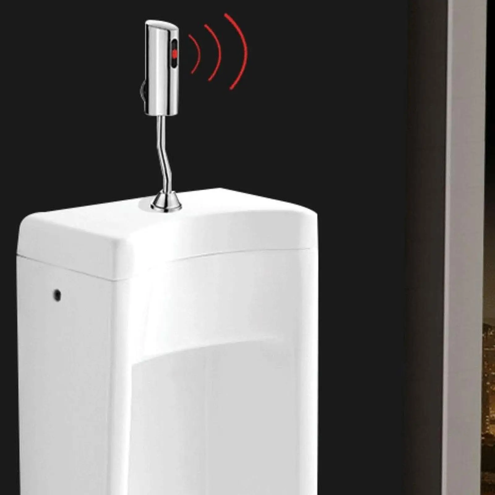 

Touchless Urinal Valve Efficient Water Saving Wall Mounted Intelligent Sensing Flush Valve Smart Urinal Parts for Public Toilets