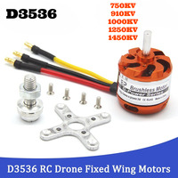 NEW 3536 Brushless Motor D3536 750KV 1000KV 910KV 1250KV Low Noise Operation Large Torque Helicopter Fixed-wing Aircraft Parts