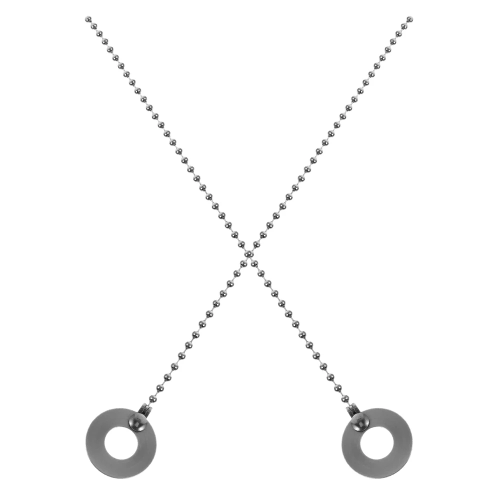 

2 pcs Jazz Drum Ride Cymbal Sizzle Chain Replacement Accessories for Drum Kit Cymbal Rattler Durable Sound Transmission