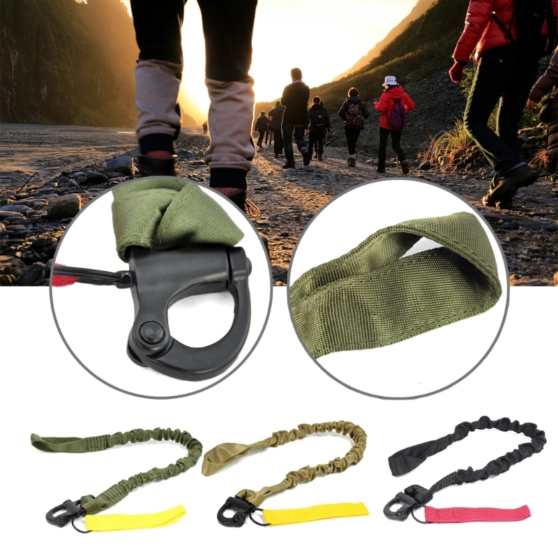 

Elastics Tactic Safety Rope Quick Releases Waist Rope Climbing Rope Elastics Buffer Rope Hunting Lanyard Tactic Gear 69HD